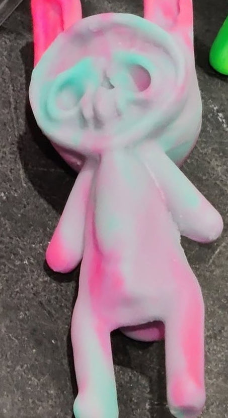 marbled copy of a copy "enjoy"