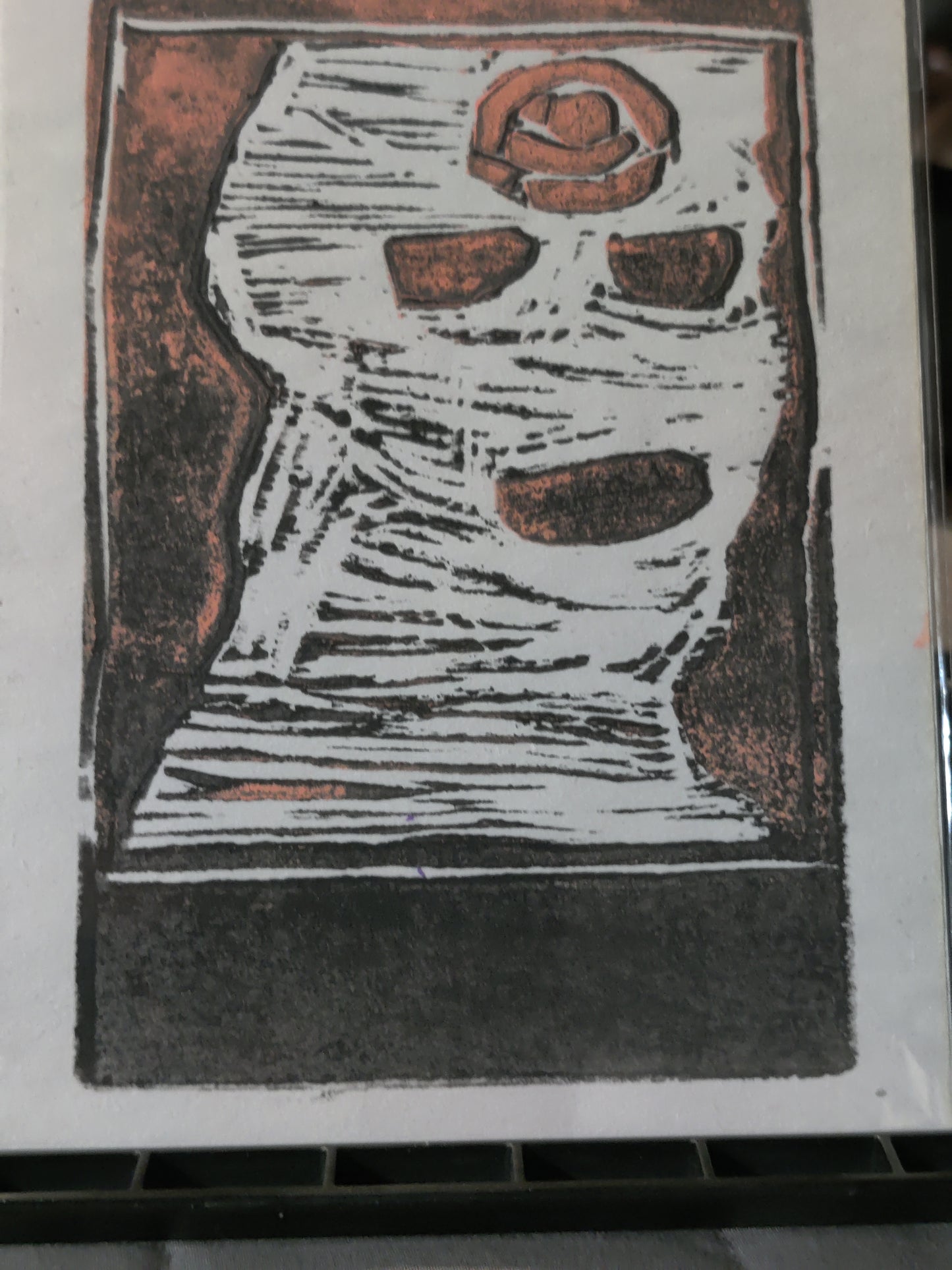 Sleep - linoprint
