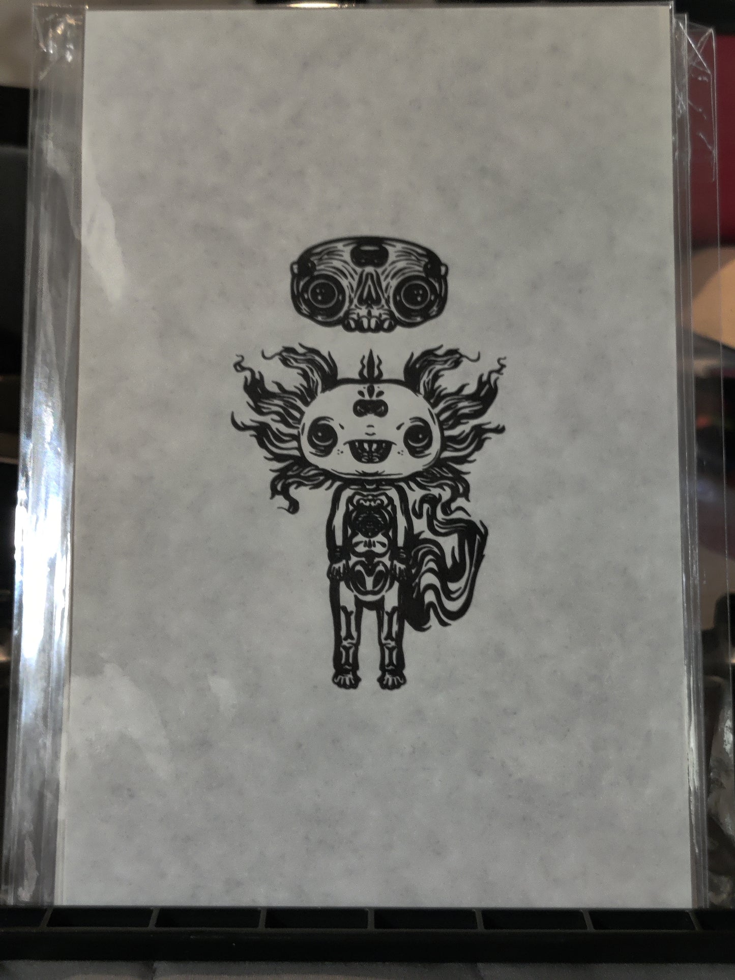 Axolotl - screen print