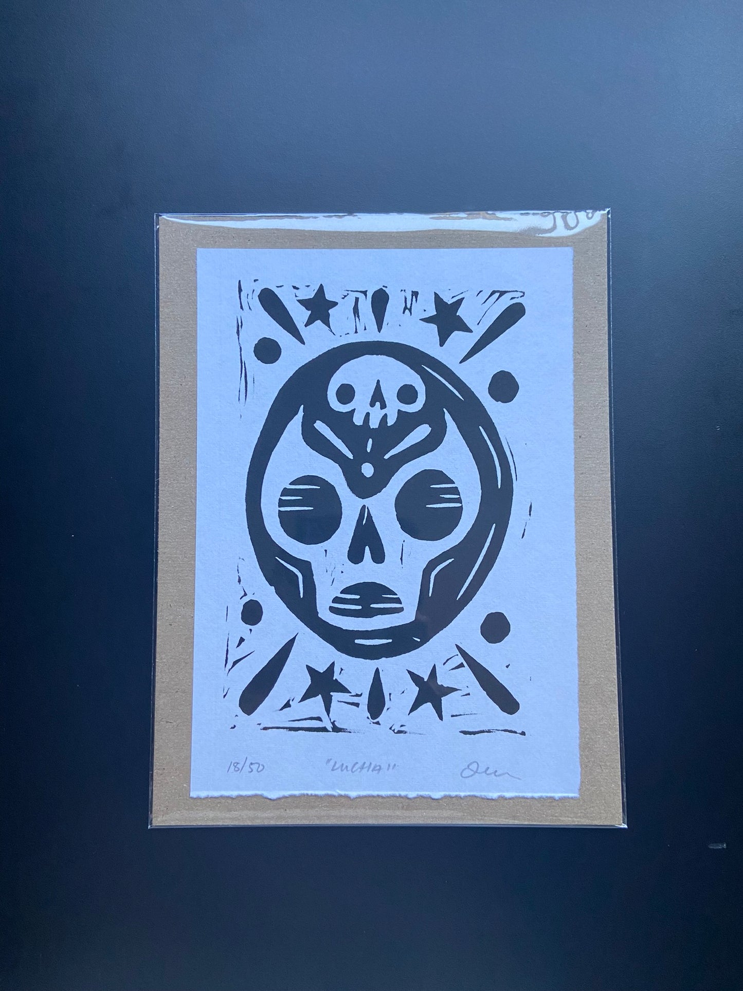 Lucha - Lino Print