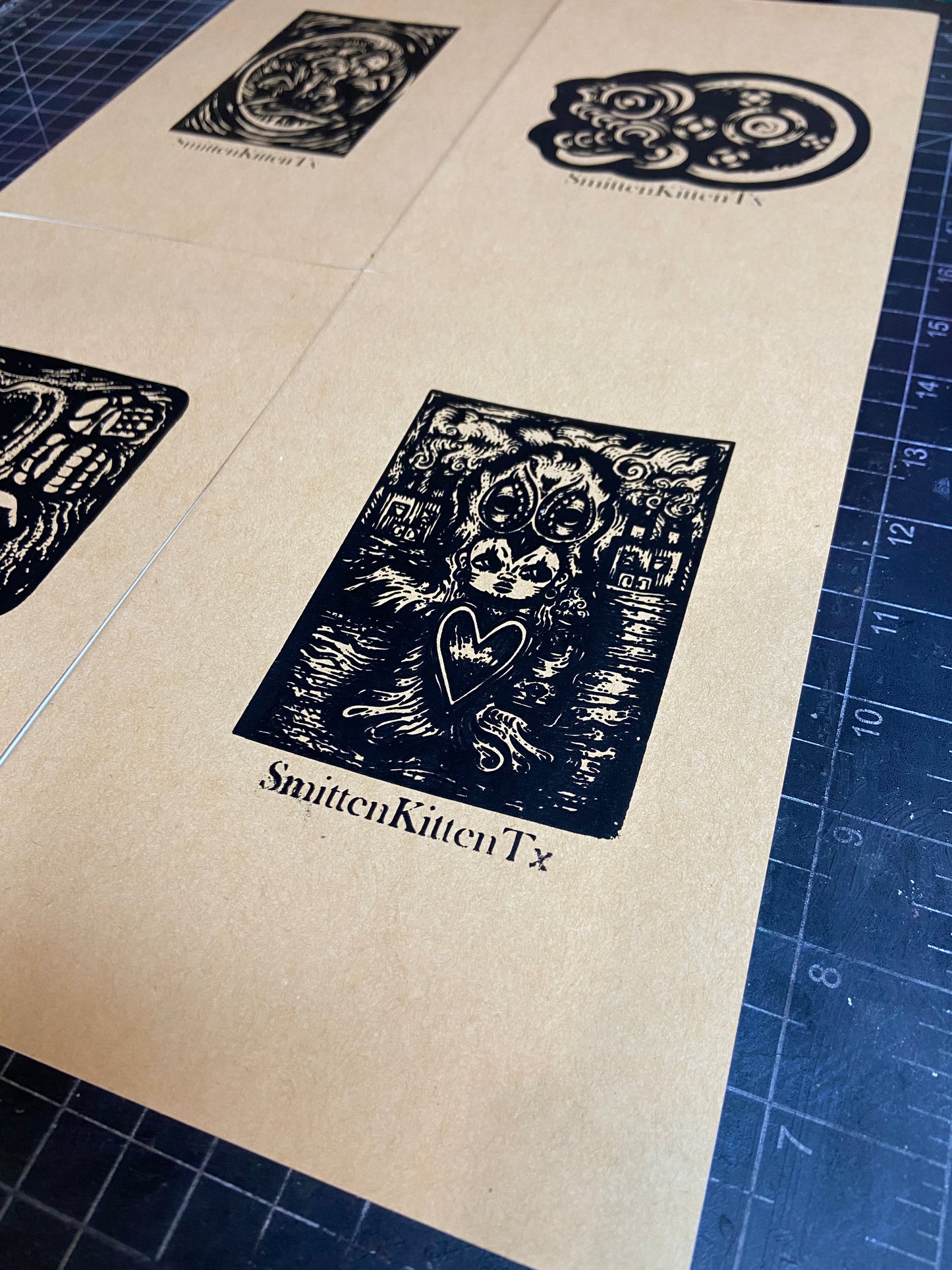 Screen Printed Sketchbooks Set of 4