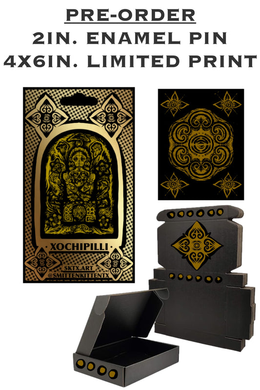 PRE-ORDER “Xochipilli” enamel pin