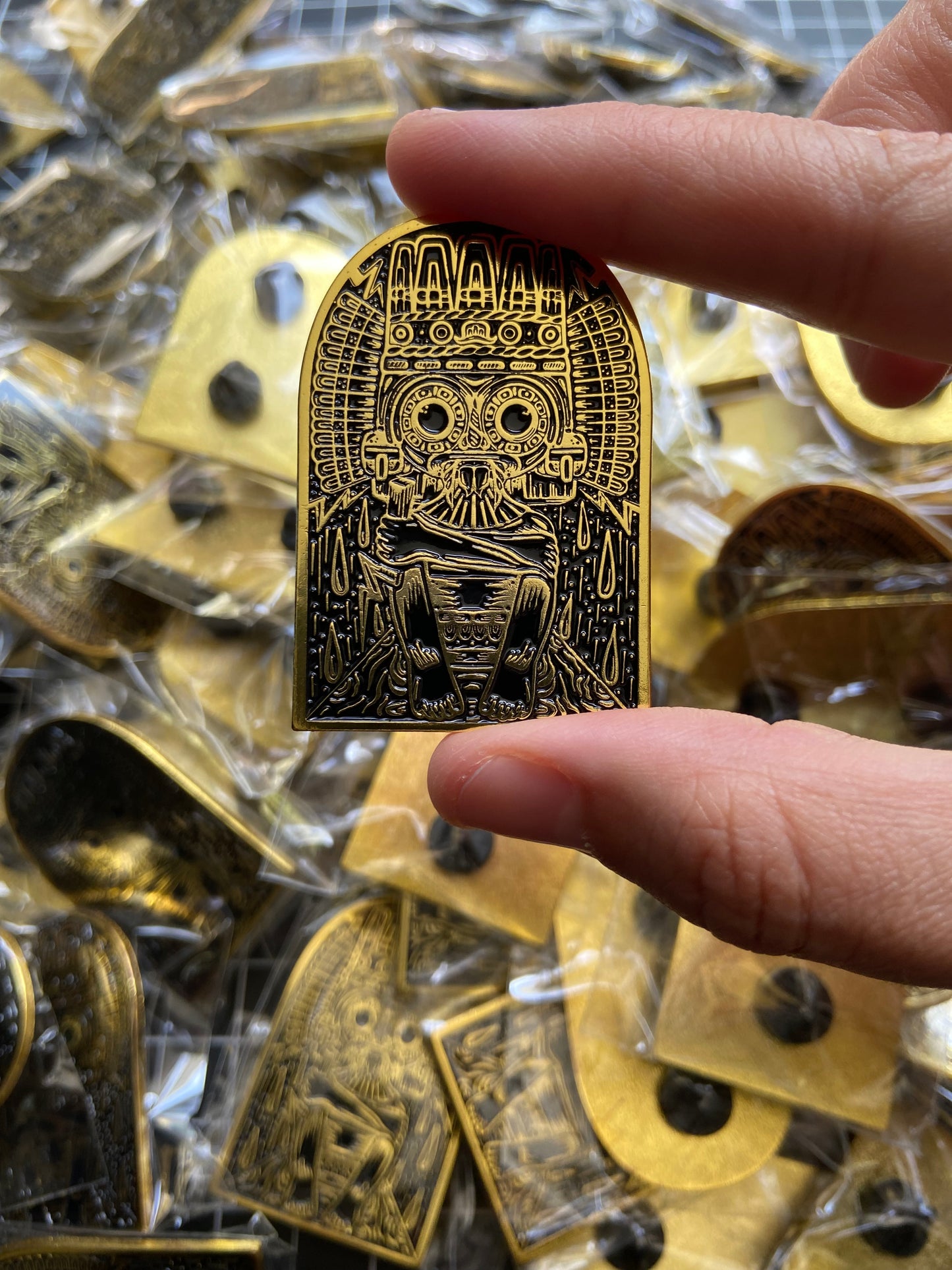 Tlaloc Enamel Pin