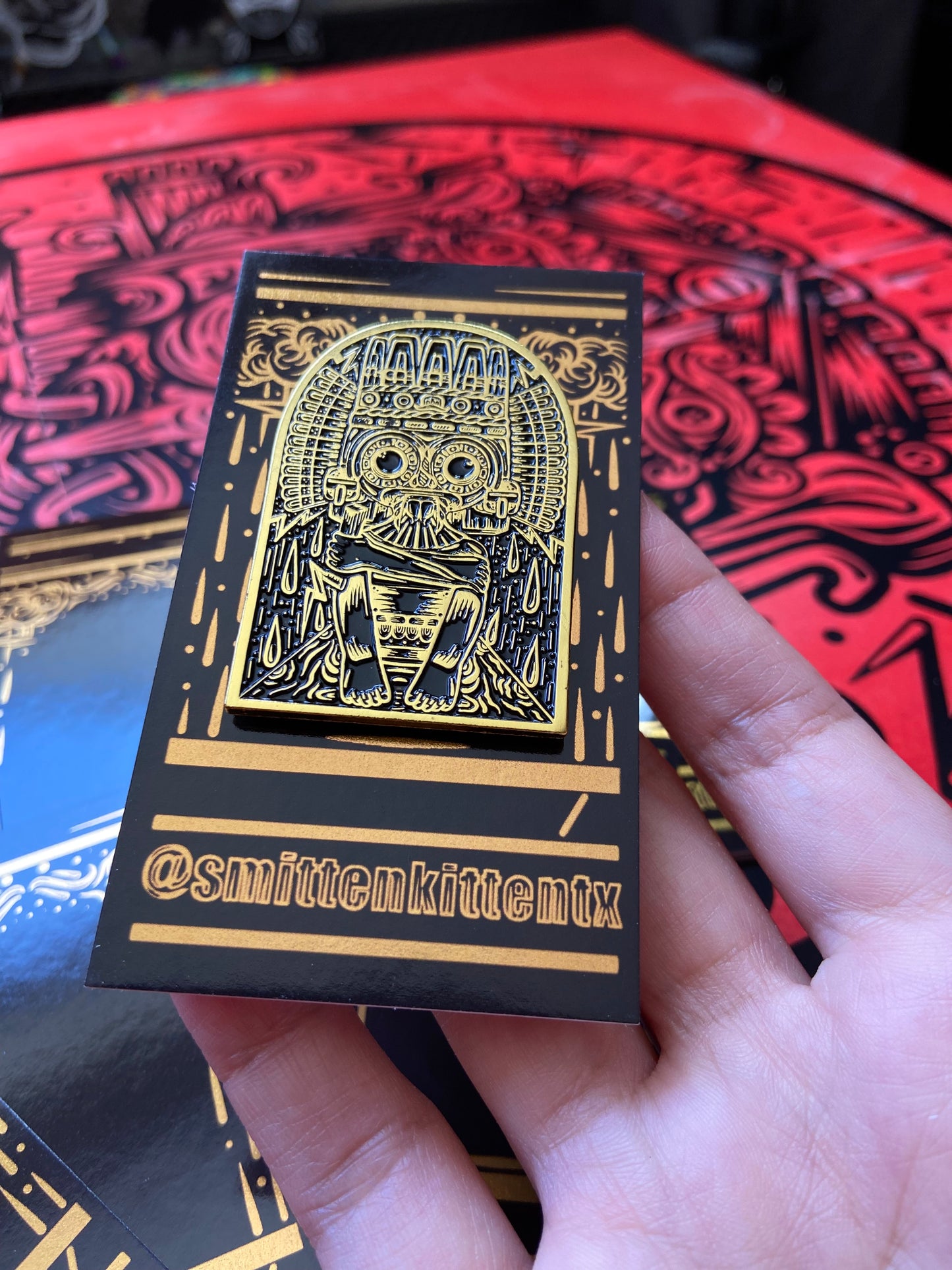 Tlaloc Enamel Pin