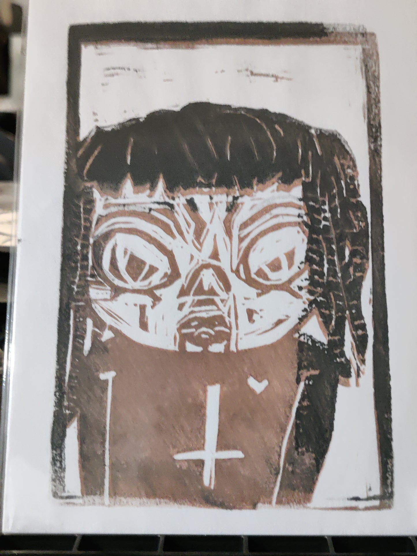 Vivica - Linoprint