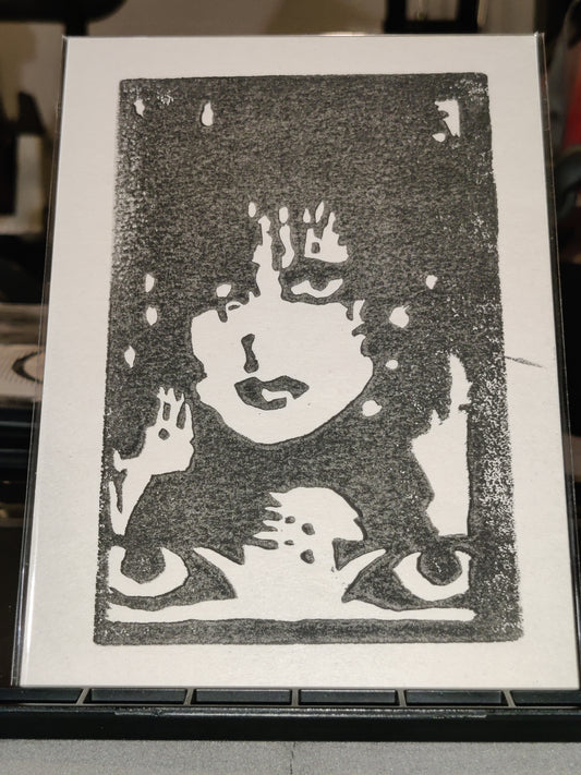 Banshee - Lino print