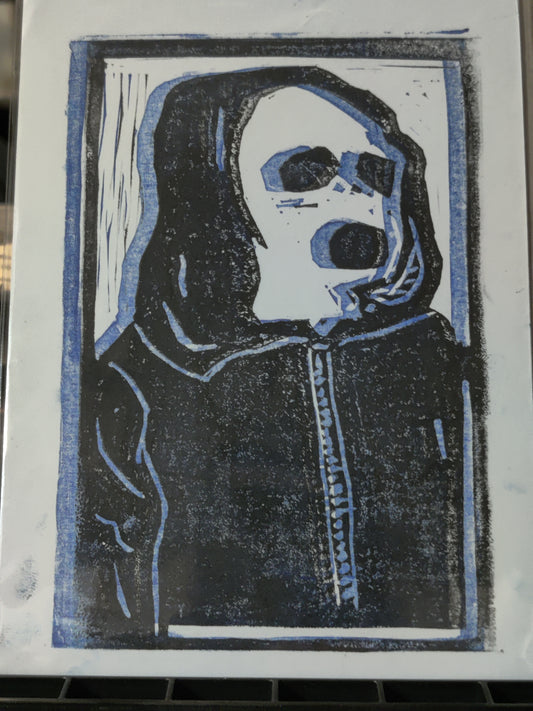 Mr. Robot - linoprint