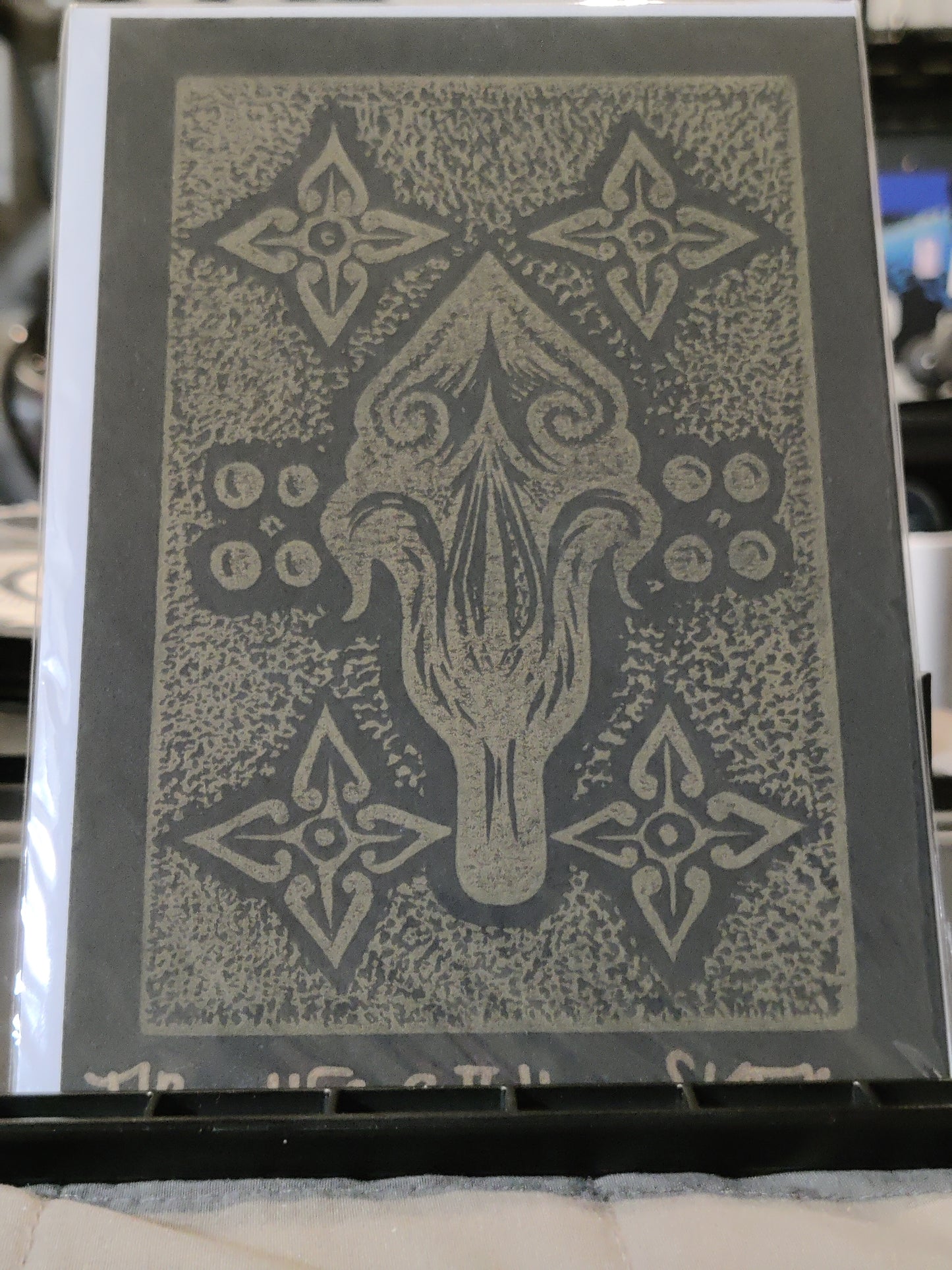 Flowers #2 - Linoprint