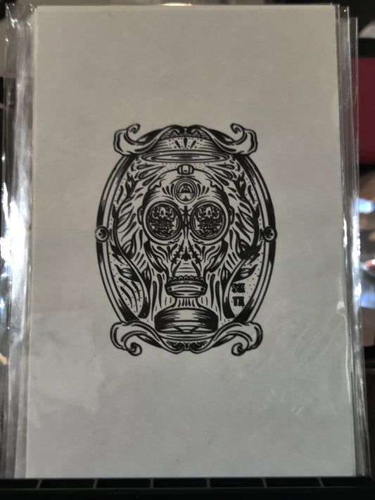 Gas mask - screen print