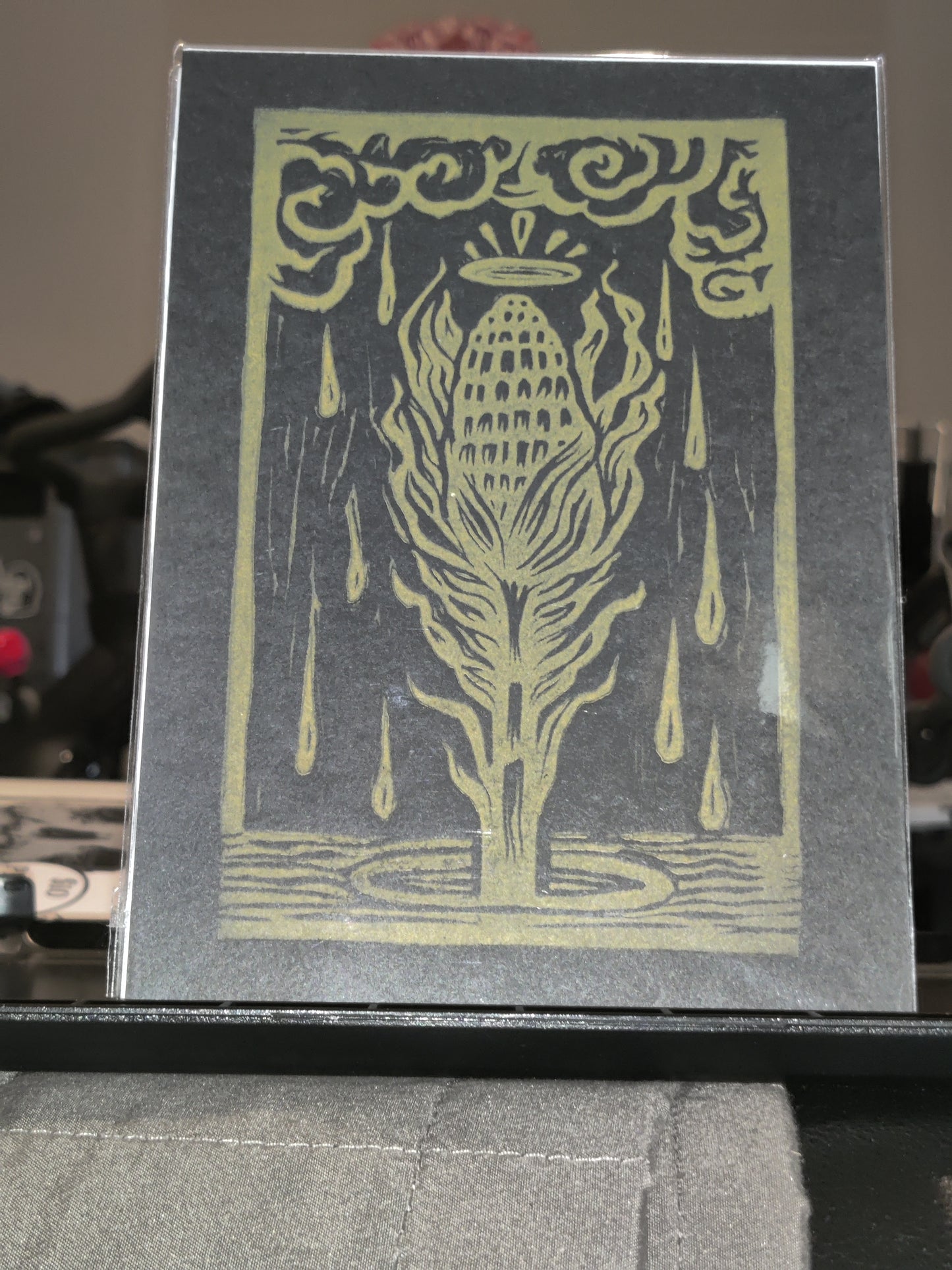 Corn - Lino print