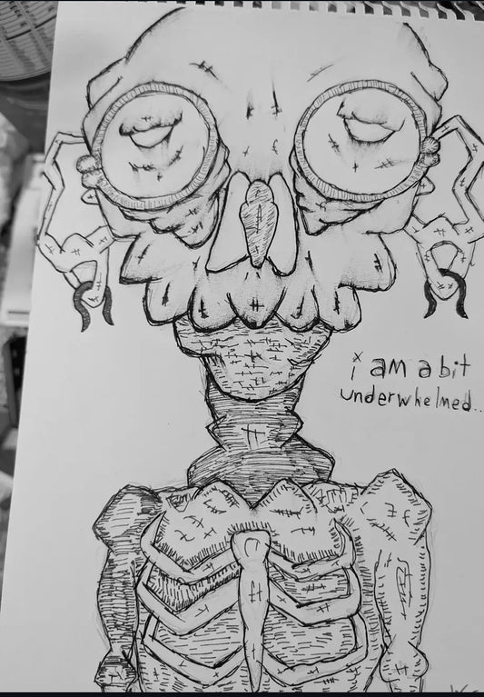 Custom art piece, two-sided.