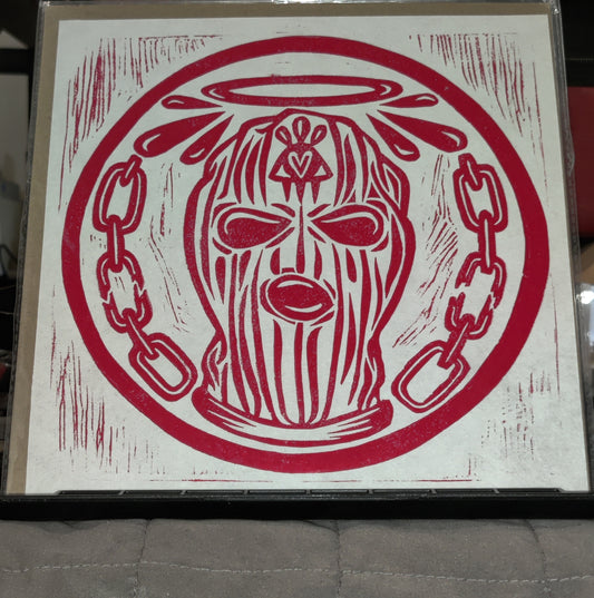 Ski mask - Linoprint