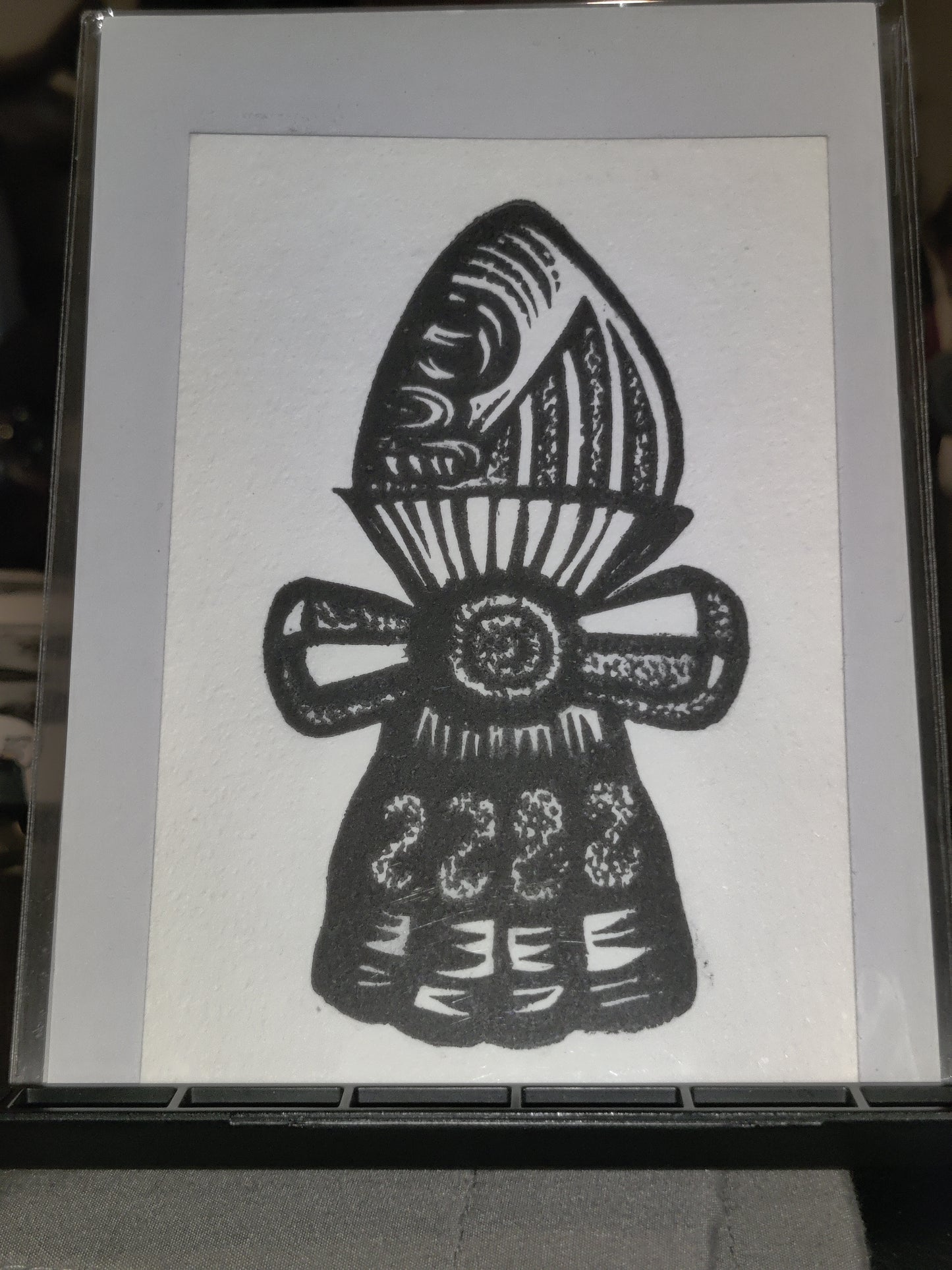 Tecpatl - lino print