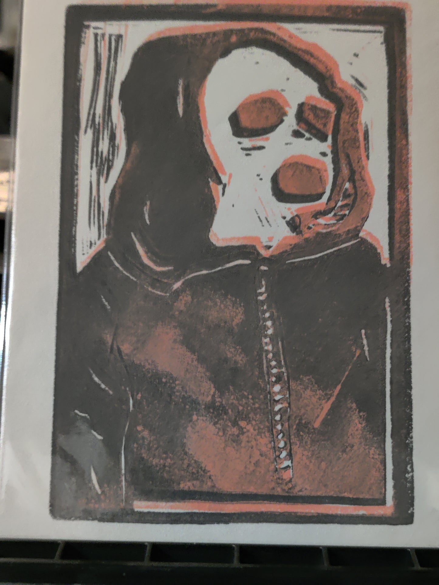 Mr. Robot - linoprint