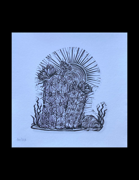 Cactus - Lino Print