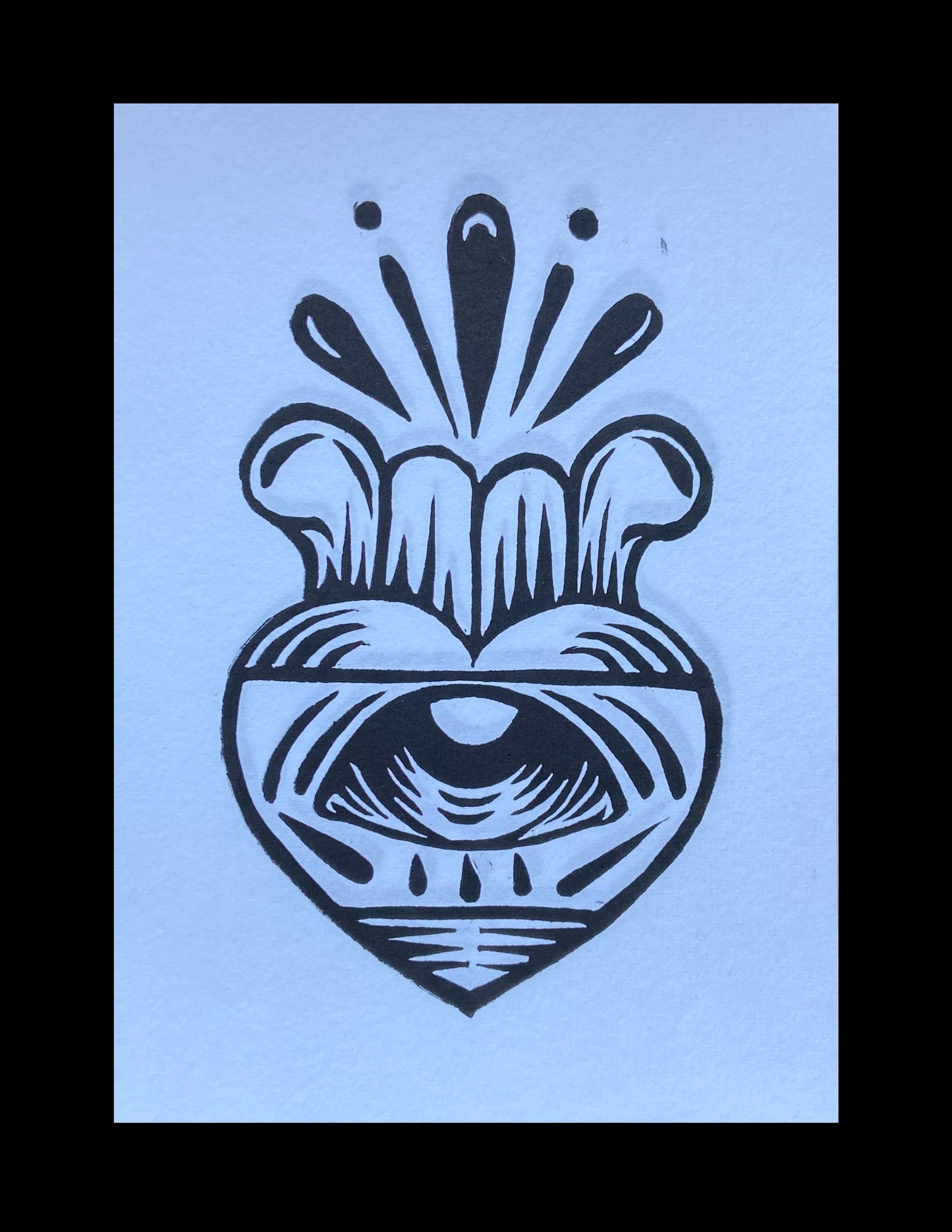 Corazon Herido Lino Print