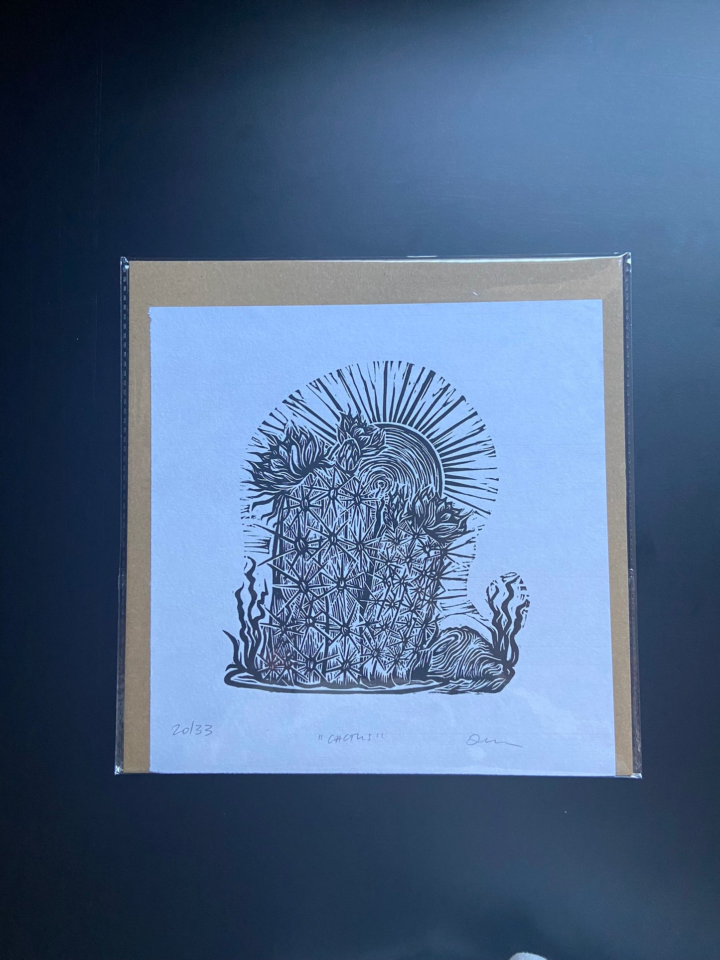 Cactus - Lino Print