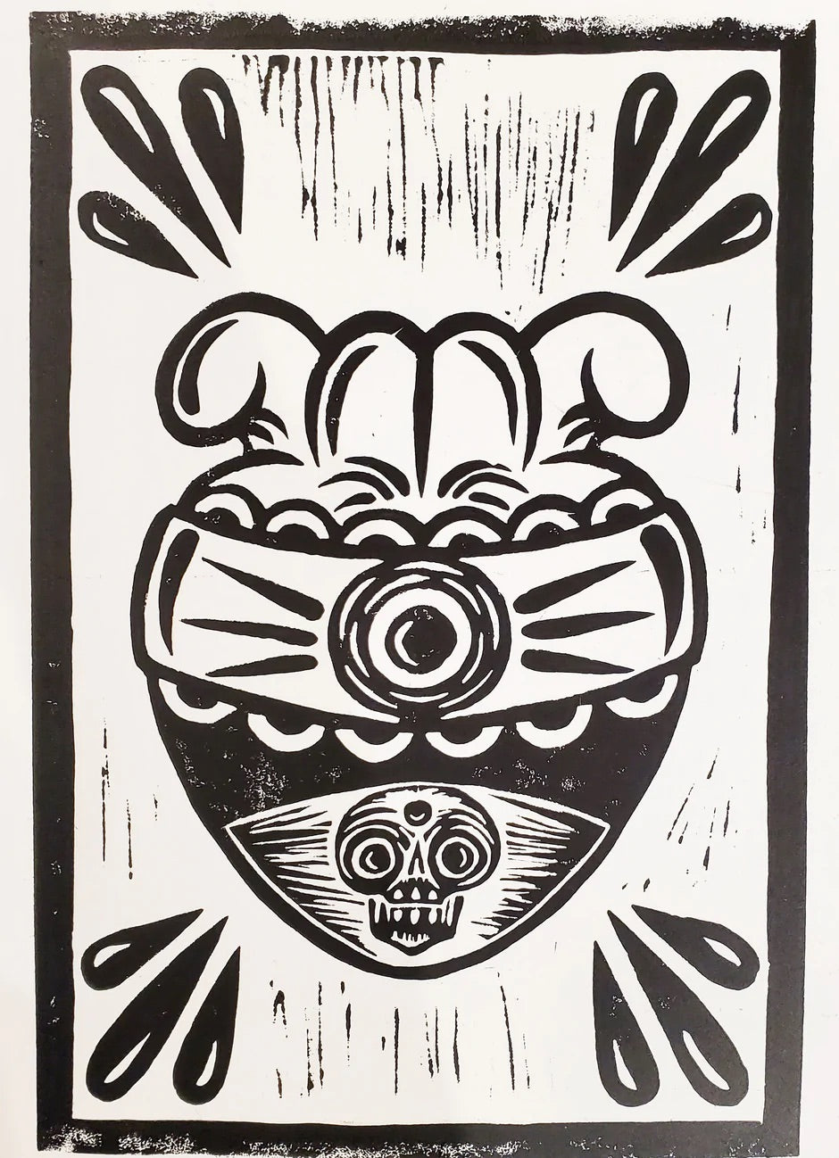 Yollotl - Lino Print