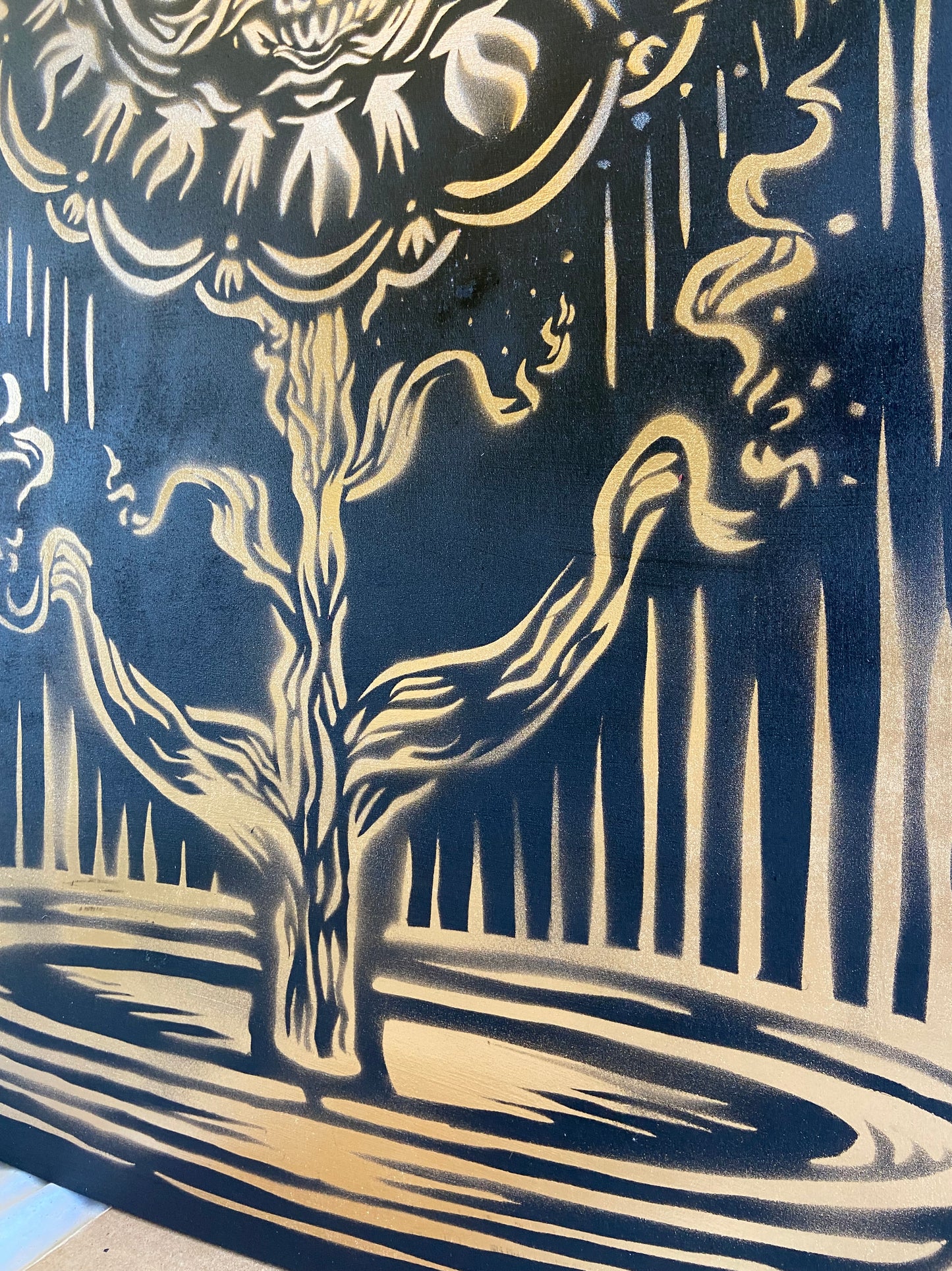 Woodcut "Inside the Can"