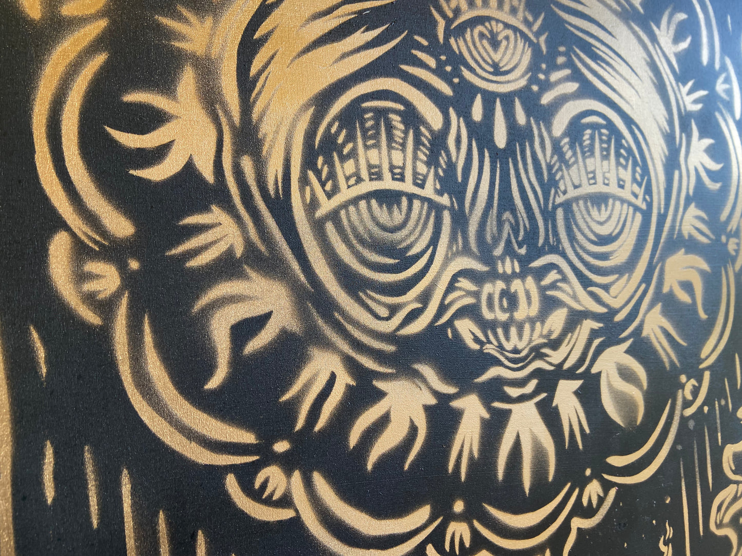 Woodcut "Inside the Can"